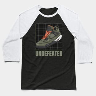 AJ 4 Retro Undefeated Sneaker Baseball T-Shirt